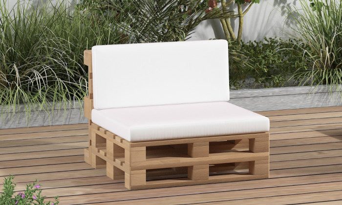 Coussin de palette avec dossier