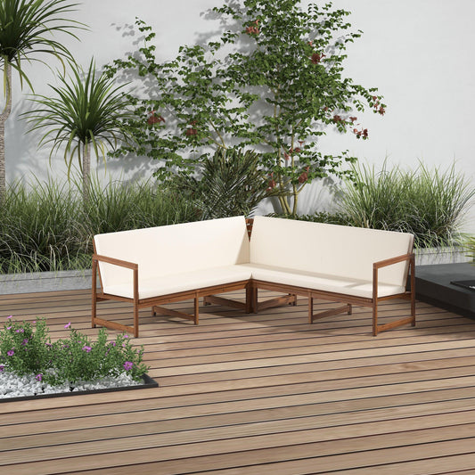 2 pièces - Coussin de banquette d'angle avec dossier - Extérieur