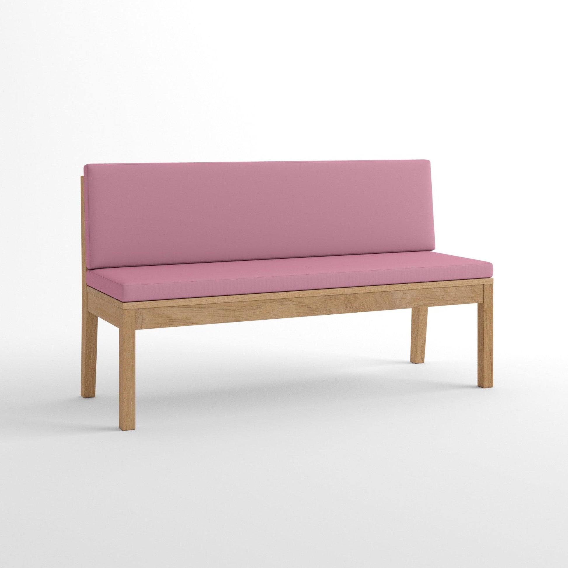 Coussin de banc avec dossier sur mesure