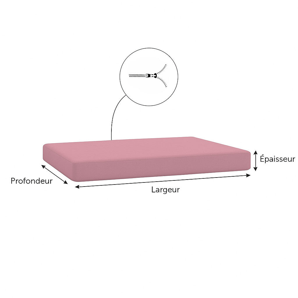 Coussin pour bancs et banquettes d'extérieur Dimensions