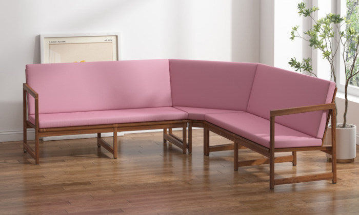 Coussin de banquette d'angle sur mesure avec dossier