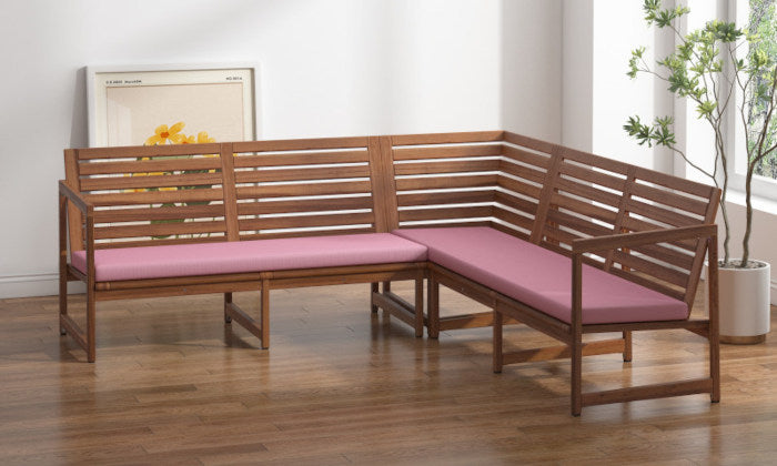 Coussins de banquette d'angle sur mesure