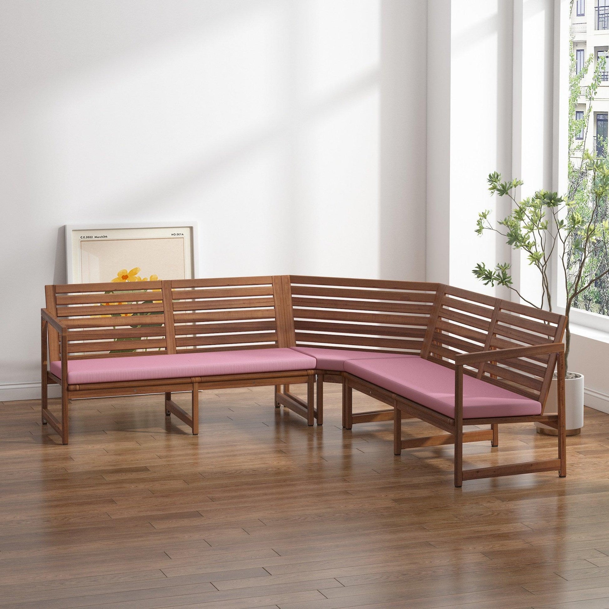 Coussin de banquette d'angle - 3 pièces