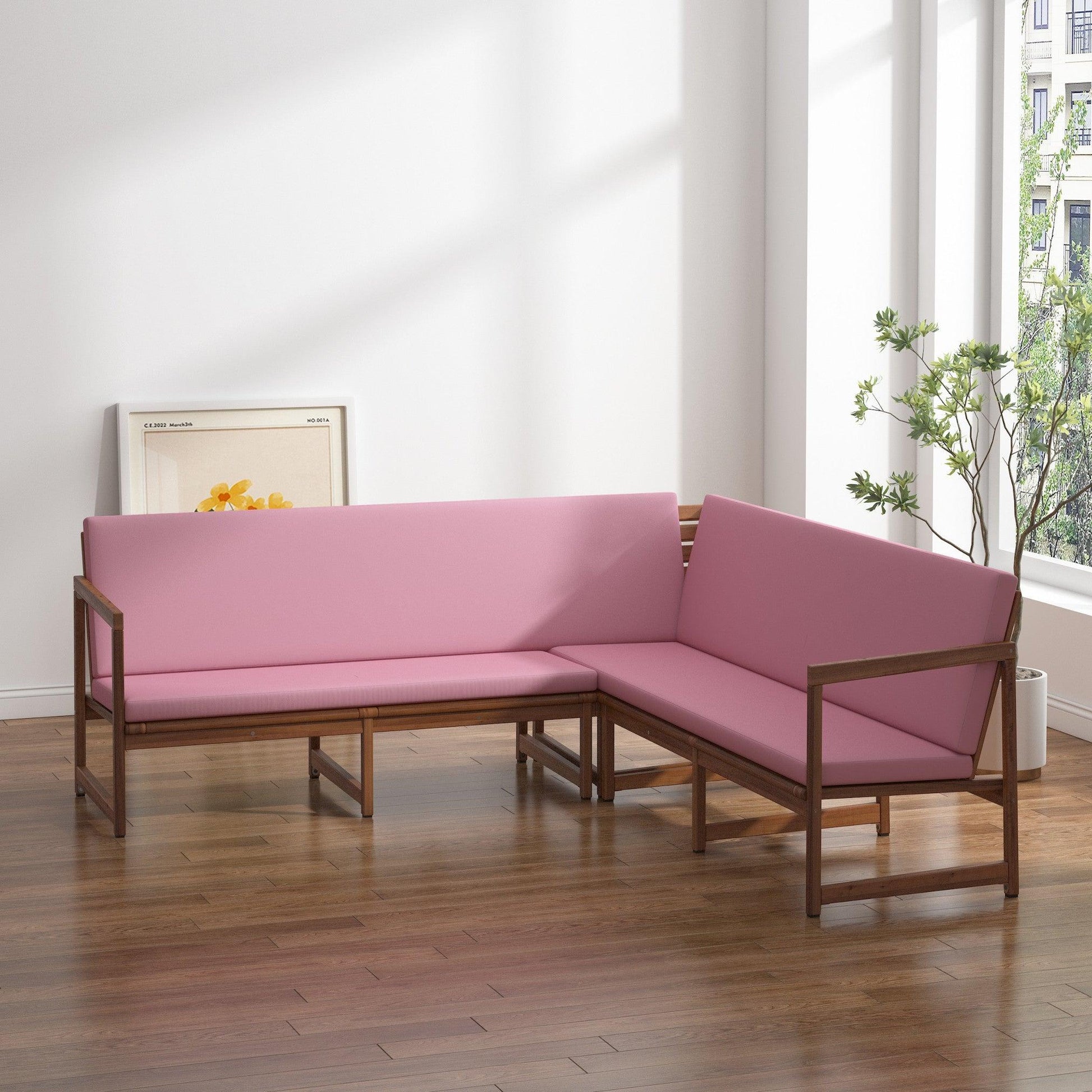 Coussin de banquette d'angle avec dossier