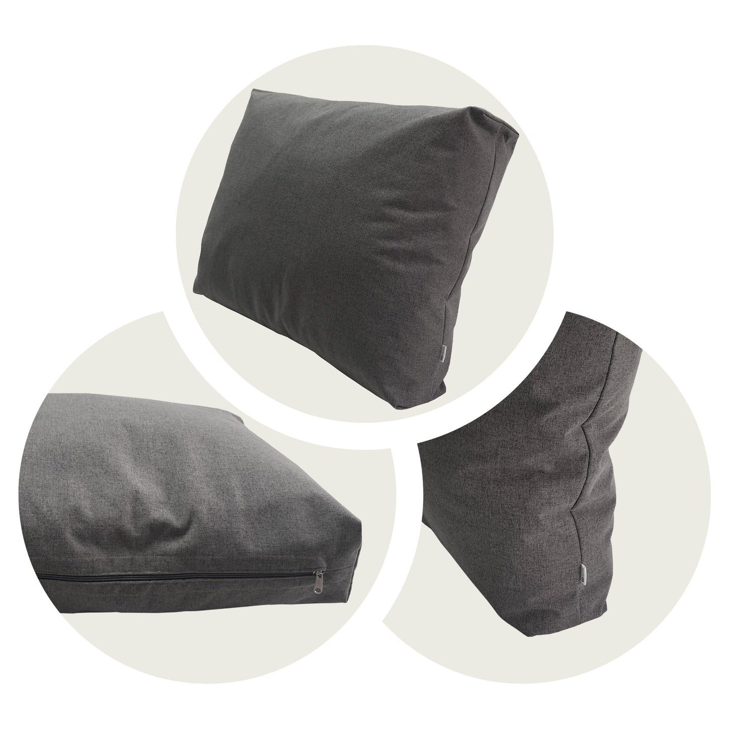 Coussin d’assise lounge avec dossier souple - d'extérieur