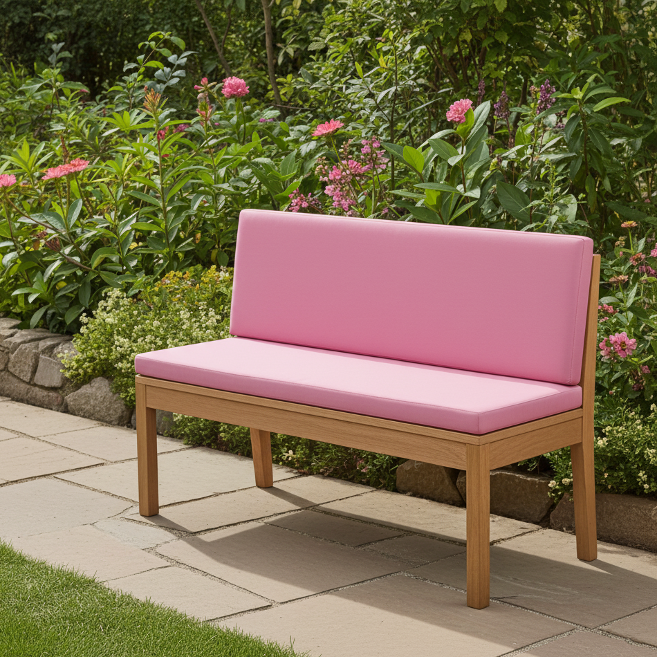 Outdoor Bankkissen mit Rückenlehne