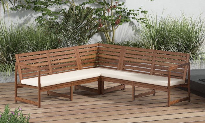 2 pièces - Coussin de banquette d'angle - Extérieur