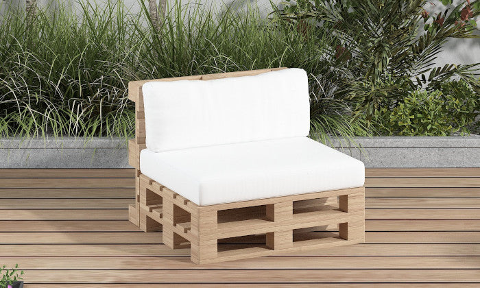 Coussin de palette avec coussin de dossier flop