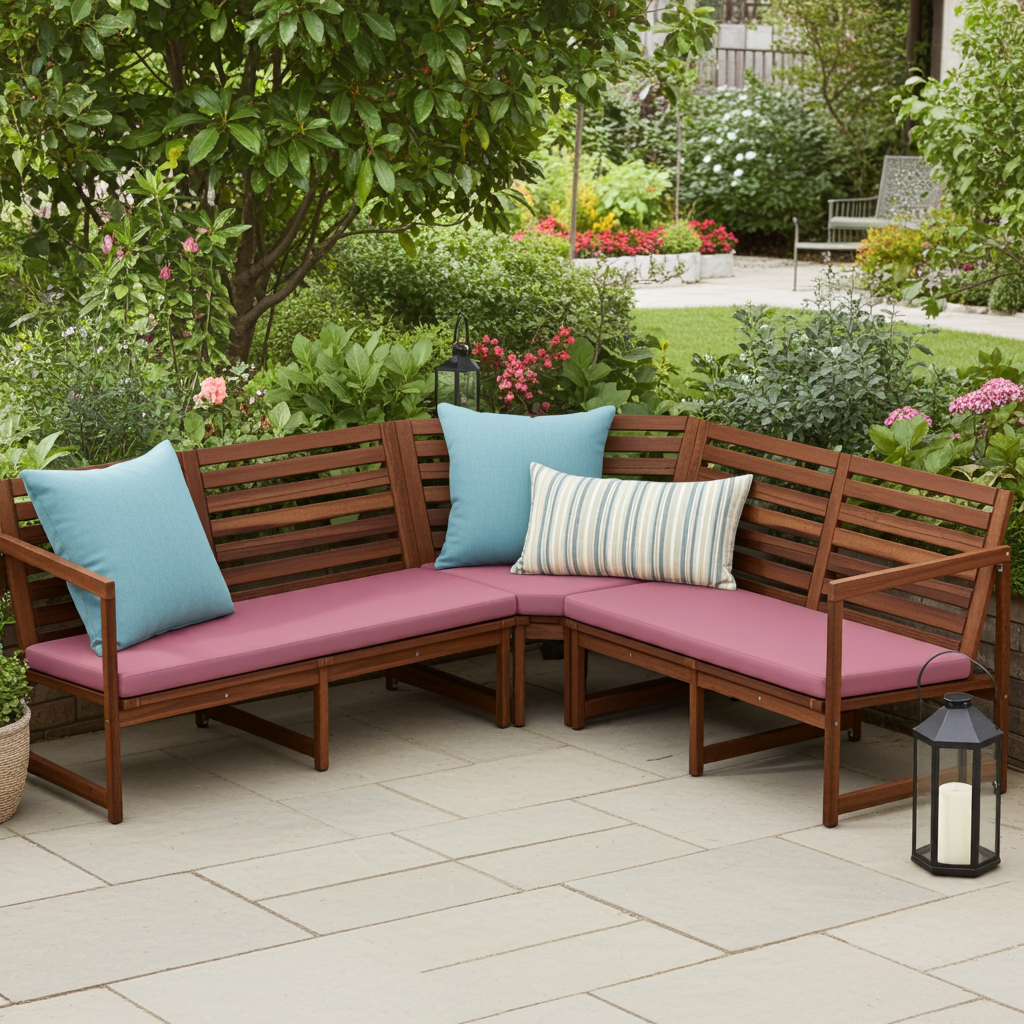 3-teilig - Eckbank Polster - Outdoor