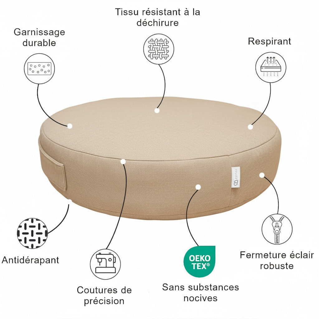 Coussins de sol ronds - Intérieur
