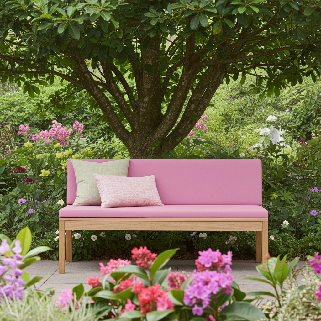 Outdoor Bankkissen mit Rückenlehne nach mass