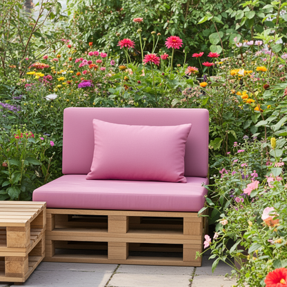 Outdoor Palettenkissen mit Rückenlehne