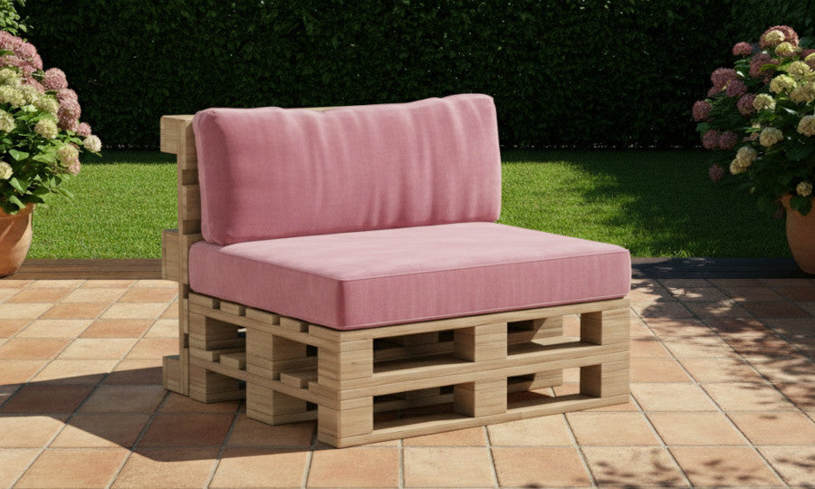 Palettenkissen mit Flopkissen Rückenlehne nach Maß